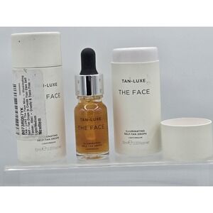 2‎ Lot - TAN-LUXE The Face Illuminating Self-Tan Drops Self Tanner serum 0.33oz